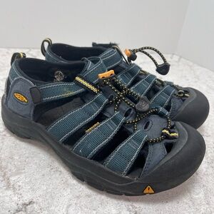 Keen Newport Waterproof Sandals Youth Size 4 Blue & Yellow